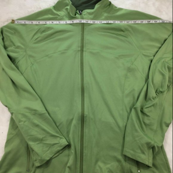 Champion Green Zip Front Long Sleeve Jacket Sz XL - Picture 4 of 7